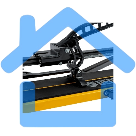 Плиткорез рельсовый 1000х16мм, каретка на подш., стальная станина, усил. рукоятка-пенал Denzel-7