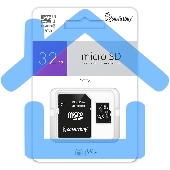Флеш карта Smartbuy (SB32GbSDCCTV) micro SDHC 032Gb cl10 U1 V10 + адаптер