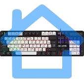 Клавиатура Defender Dark Knight R GK-077 проводная, USB, черный/белый