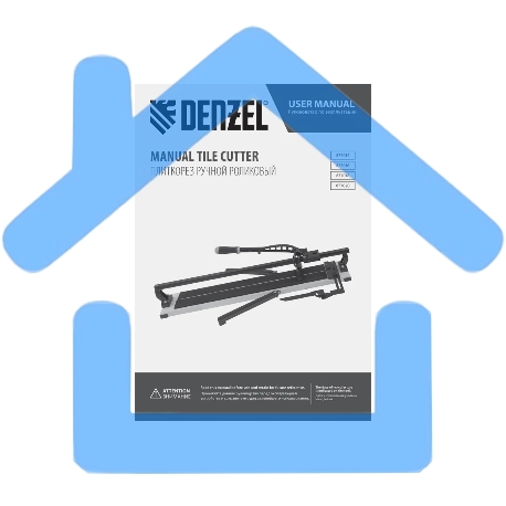 Плиткорез рельсовый 1000х16мм, каретка на подш., стальная станина, усил. рукоятка-пенал Denzel-5