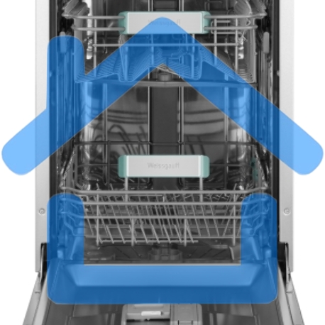 Встраиваемая посудомоечная машина Weissgauff BDW 4533 D Timer Floor, серый, 44.8 см, 10 компл., 47 дБ, класс A+++-7
