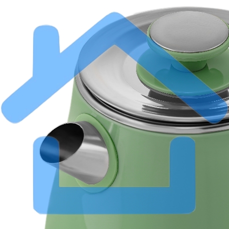 Чайник электрический Galaxy Line GL 0331, зеленый, пластик, двойная стенка из нержавеющей стали AISI 304 и пищевого пластика, 2200 Вт, 1,8 л, индикатор работы-2