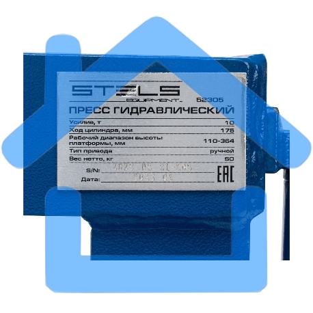 Пресс гидравлический Stels 52305 настольный с манометром, 10 т-2