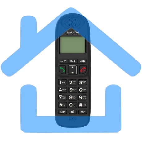 Радиотелефон Dect Maxvi AM-01 черный-5