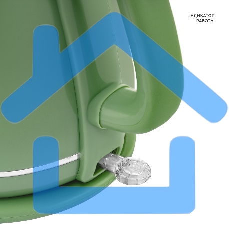 Чайник электрический Galaxy Line GL 0331, зеленый, пластик, двойная стенка из нержавеющей стали AISI 304 и пищевого пластика, 2200 Вт, 1,8 л, индикатор работы-3