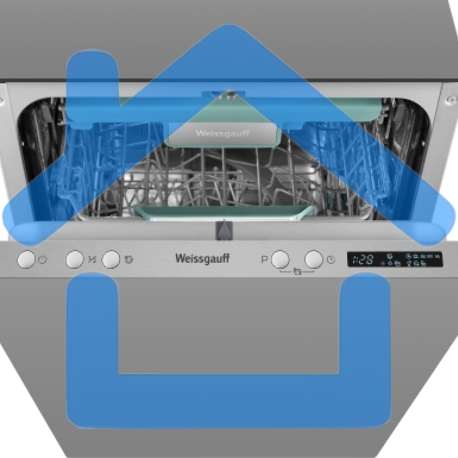 Встраиваемая посудомоечная машина Weissgauff BDW 4533 D Timer Floor, серый, 44.8 см, 10 компл., 47 дБ, класс A+++-6