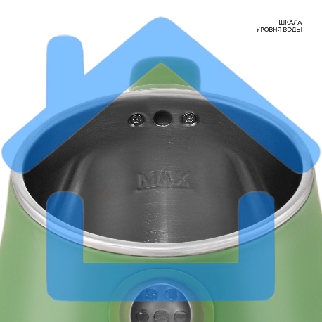 Чайник электрический Galaxy Line GL 0331, зеленый, пластик, двойная стенка из нержавеющей стали AISI 304 и пищевого пластика, 2200 Вт, 1,8 л, индикатор работы-4