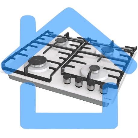 Газовая варочная панель Gorenje GT642SYW, 4 конфорки, закаленное стекло, белый-14