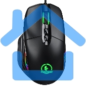 Мышь проводная Jet.A Panteon PS120 черный, 6200 dpi, USB, кнопки - 8