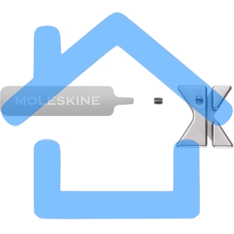 Шильд-символ Moleskine Zodiac Весы, металл, серебристый, коробка с европодвесом, PINLIBRASILV-2