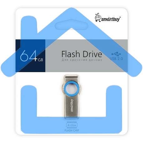 Флешка USB Smartbuy R/W (SB064GbMC2) UFD 2.0 064Gb,MC2 Metal Blue-1