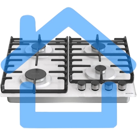 Газовая варочная панель Gorenje GT642SYW, 4 конфорки, закаленное стекло, белый-13