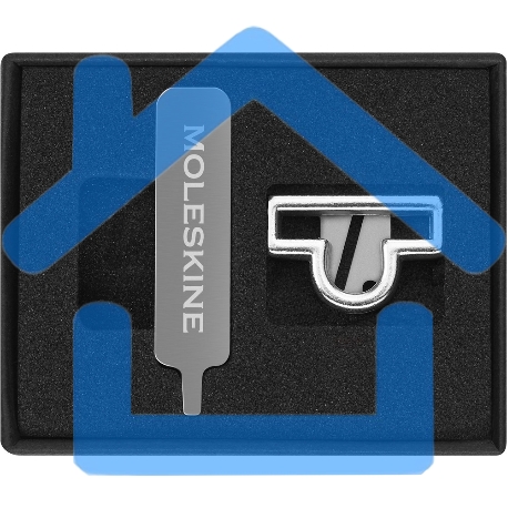 Шильд-символ Moleskine Zodiac Весы, металл, серебристый, коробка с европодвесом, PINLIBRASILV