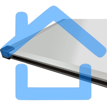 Доска магнитно-маркерная Silwerhof, лак, белый 60x90см, алюминиевая рама-1