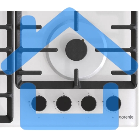 Газовая варочная панель Gorenje GT642SYW, 4 конфорки, закаленное стекло, белый-11