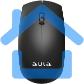 Мышь беспроводная AULA AM201 черный