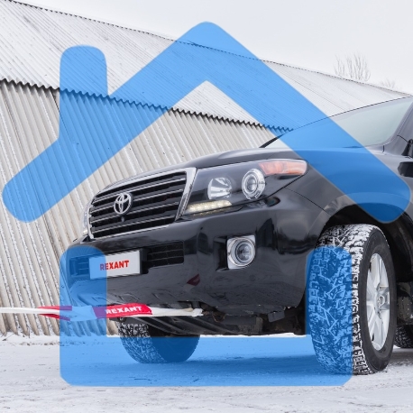 Трос динамический (стропа) Rexant 7т, 6м, белый, в чехле 80-0239-1