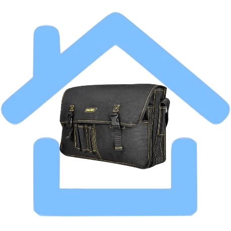 Сумка-портфель для инструментов Deli DL-P8 450 x 150 x 290мм, 8 карманов, плечевой ремень, ткань Оксфорд-1