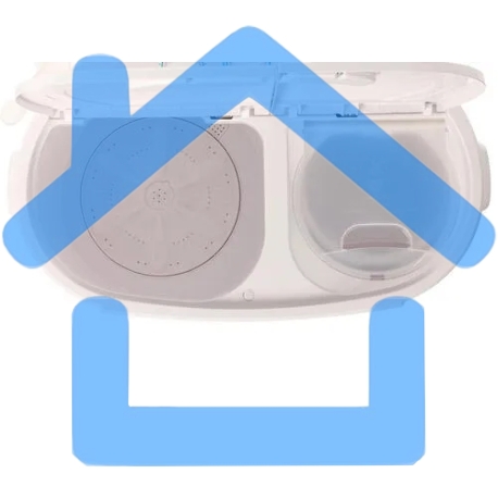 Стиральная машина Фея СМП 60 Н белая, загрузка вертикальная 6кг, 1350 об/мин., класс: B-1