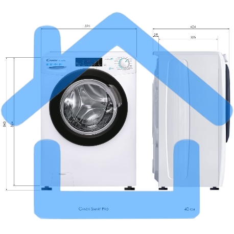 Стиральная машина Candy Smart Pro CSO4 107TB1/2-07 белый, загрузка фронтальная 7 кг, 1000 об/мин., класс: А-6