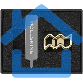 Шильд-символ Moleskine Zodiac Signs Водолей, металл, золотистый, коробка с европодвесом, PINAQUARIUSGOLD