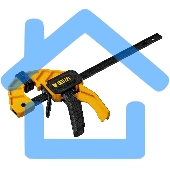 Струбцина Denzel F-образная, быстрозажимная, 150 х 55 мм, усиленный нейлоновый корпус