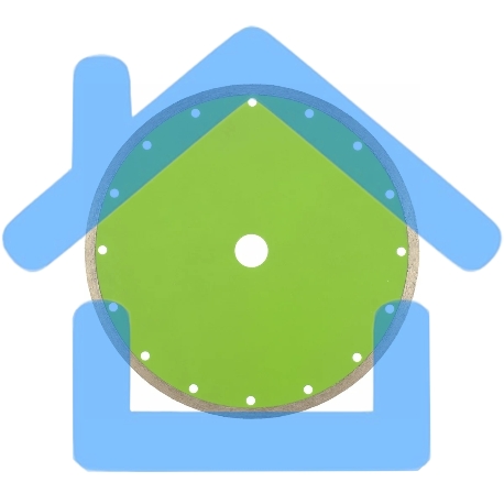 Диск алмазный отрезной сплошной, 230 х 22,2 мм, мокрая резка Сибртех-3