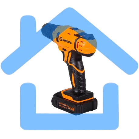 Дрель-шуруповерт Вихрь ДА-14,4Л-2К 72/14/8, Аккумуляторная, 14,4В, 2 АКБ, Кейс-6