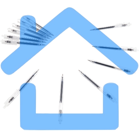 Набор ручек гелевых автоматических Silwerhof NG Standart, d=0.5мм, синие чернила, коробка картонная (12шт)-2