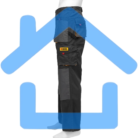 Брюки профессиональные рабочие Denzel 65% полиэстер 35% хлопок, XXL-1
