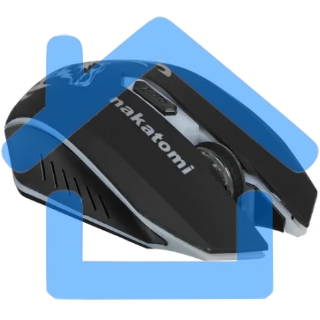 Мышь беспроводная Nakatomi MROG-15U черный, 1600 dpi, радиоканал, USB, кнопки - 6-5