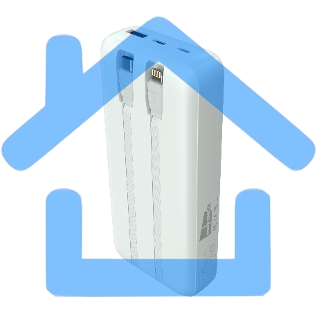 Портативный аккумулятор More choice (4620202550613) PB55-20 с кабелем 1USB 3.0A 22.5W PD - 20000mAh белый-4