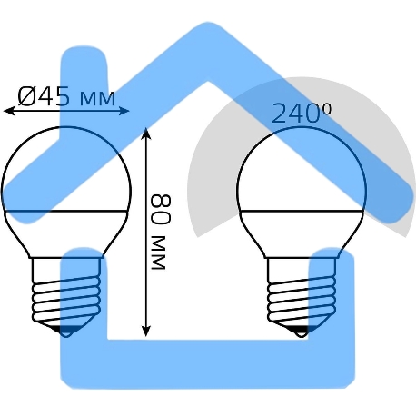Лампа светодиодная Gauss Led Globe-dim E27 7Вт 4100К диммируемая-1