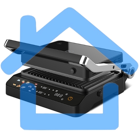 Электрический гриль BQ GR3008 Black-Steel-2