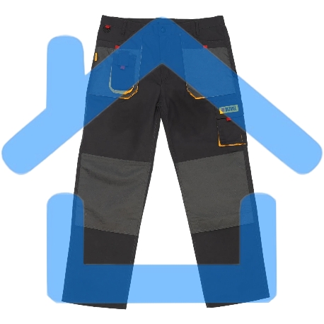 Брюки профессиональные рабочие Denzel 65% полиэстер 35% хлопок, XXL