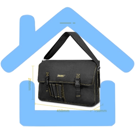 Сумка-портфель для инструментов Deli DL-P8 450 x 150 x 290мм, 8 карманов, плечевой ремень, ткань Оксфорд-7