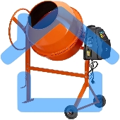 Бетоносмеситель Сибртех БСН-200 800 Вт, 200 л, чугунный венец