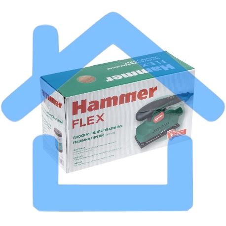 Шлиф.машинка плоская Hammer Flex PSM180 180Вт 12000об/мин 90*187мм-8