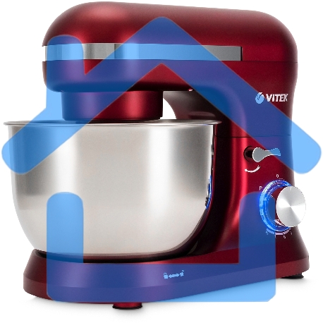 Миксер планетарный Vitek VT-PM0111 1500Вт вишневый