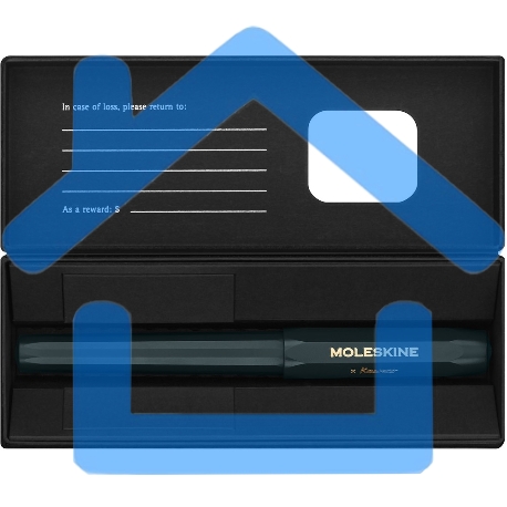 Ручка шариковая Moleskine Kaweco (KAWBALLPENGRN) т.зеленый d=1мм син. черный подар.кор.-2