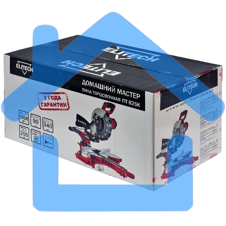 Торцовочная пила Elitech ПТ 825К (E2006.006.00) 1800Вт 4500об/мин d=255мм-3