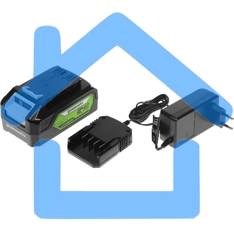 Цепная пила аккумуляторная GreenWorks G24CS25K4, 24V, 25см, c АКБ 4А·ч и ЗУ (2007707UB)-12