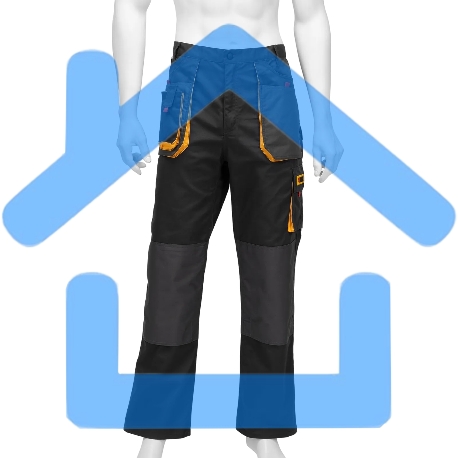 Брюки профессиональные рабочие Denzel 65% полиэстер 35% хлопок, XXL-4