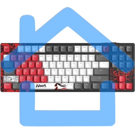 Клавиатура A4Tech Bloody WS87 Naraka беспроводная USB, Bluetooth/Радиоканал черный/красный-15