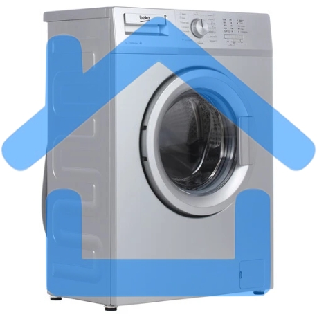 Стиральная машина Beko WRS 55P1 BSS 7320510018 серебристый, загрузка фронтальная 5 кг, 1000 об/мин., класс: А-6