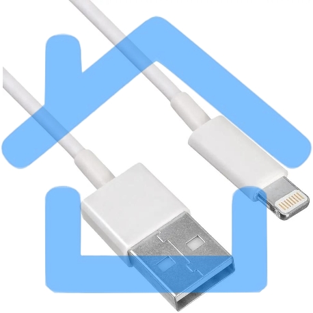 Кабель KingPrice KP-USBAL-1.5m USB (m)-Lightning (m) 1.5м белый