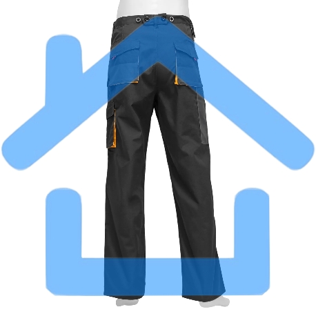 Брюки профессиональные рабочие Denzel 65% полиэстер 35% хлопок, XXL-2