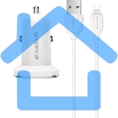 Автомобильная зарядка в прикуриватель BOROFONE (6931474708656) BZ12 белый