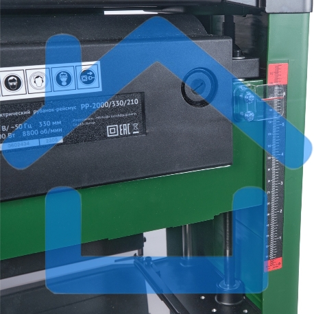 Станок рейсмусовый КАЛИБР РР-2000/330/210 2000 Вт 8000 об/мин Толщина заготовки 6-210 мм-5