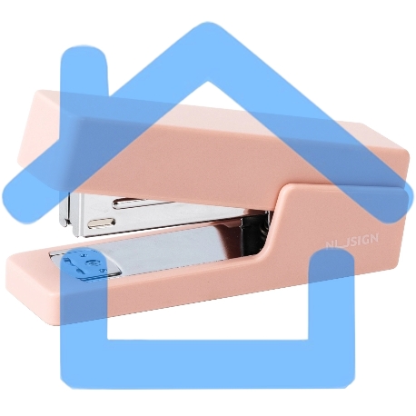 Степлер Deli ENS084 Nusign 24/6 26/6 (20 листов) розовый 100 скоб, коробка